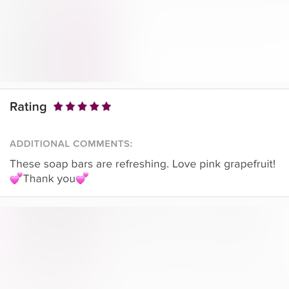 LAST SET ! Grapefruit & Pink Himalayan Salt Shea Butter Soap 2pk 8oz Total - Picture 3 of 9